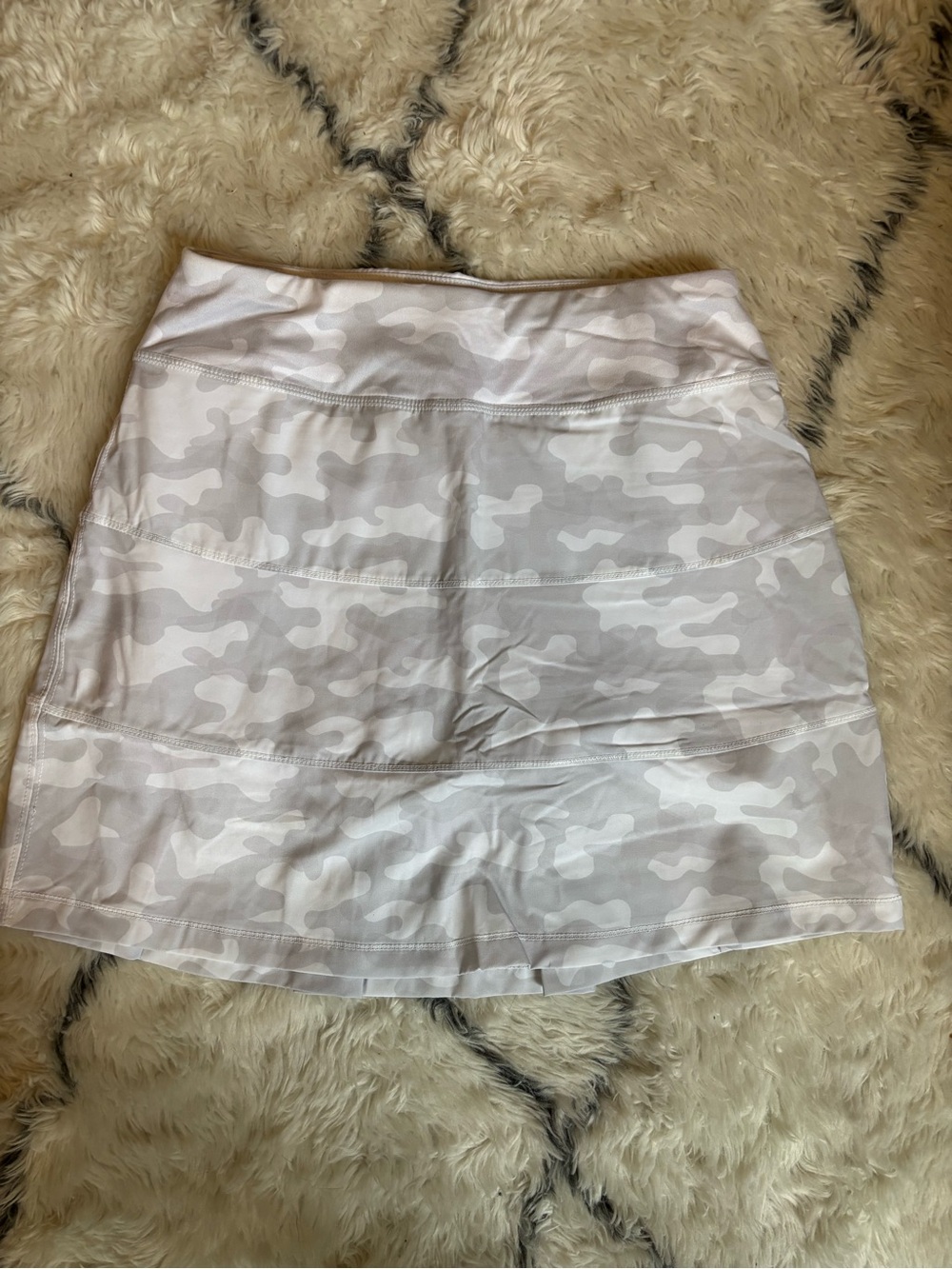Women's White Camo Mini Golf Skirt